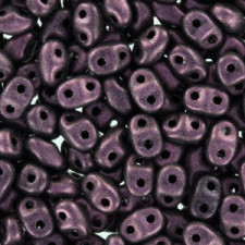 Matubo MiniDuo Perlen 4x2.5mm Polychrome - pink olive